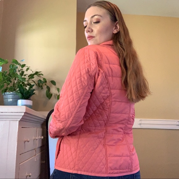 Olsen quilted pink Repreve puffer with collar - Picture 2 of 6